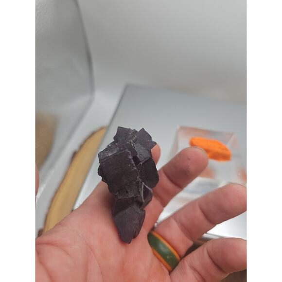 Fluorite crystal quartz cluster 2.5oz - Picture 15 of 15